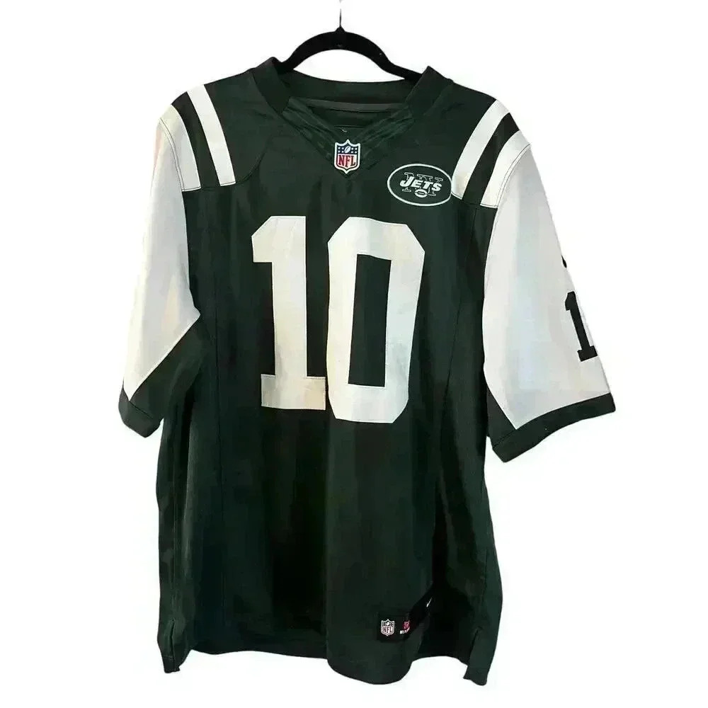 nike new york jets santonio holmes #10 football jersey new size M mens READ